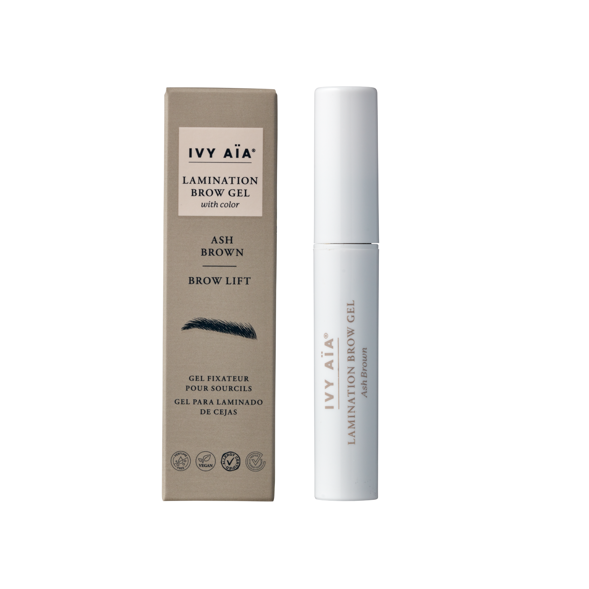 Ivy Aïa Lamination Brow Gel - Ash Brown