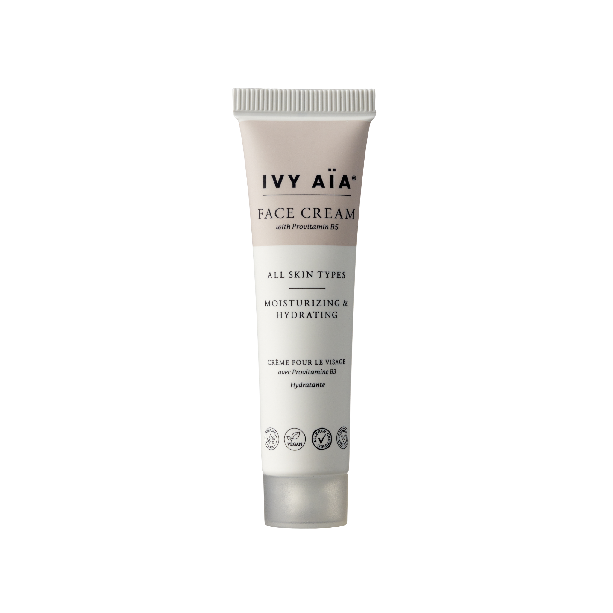 Ivy Aïa Face Cream With Provitamin B5, Travel Size, 15 ml.