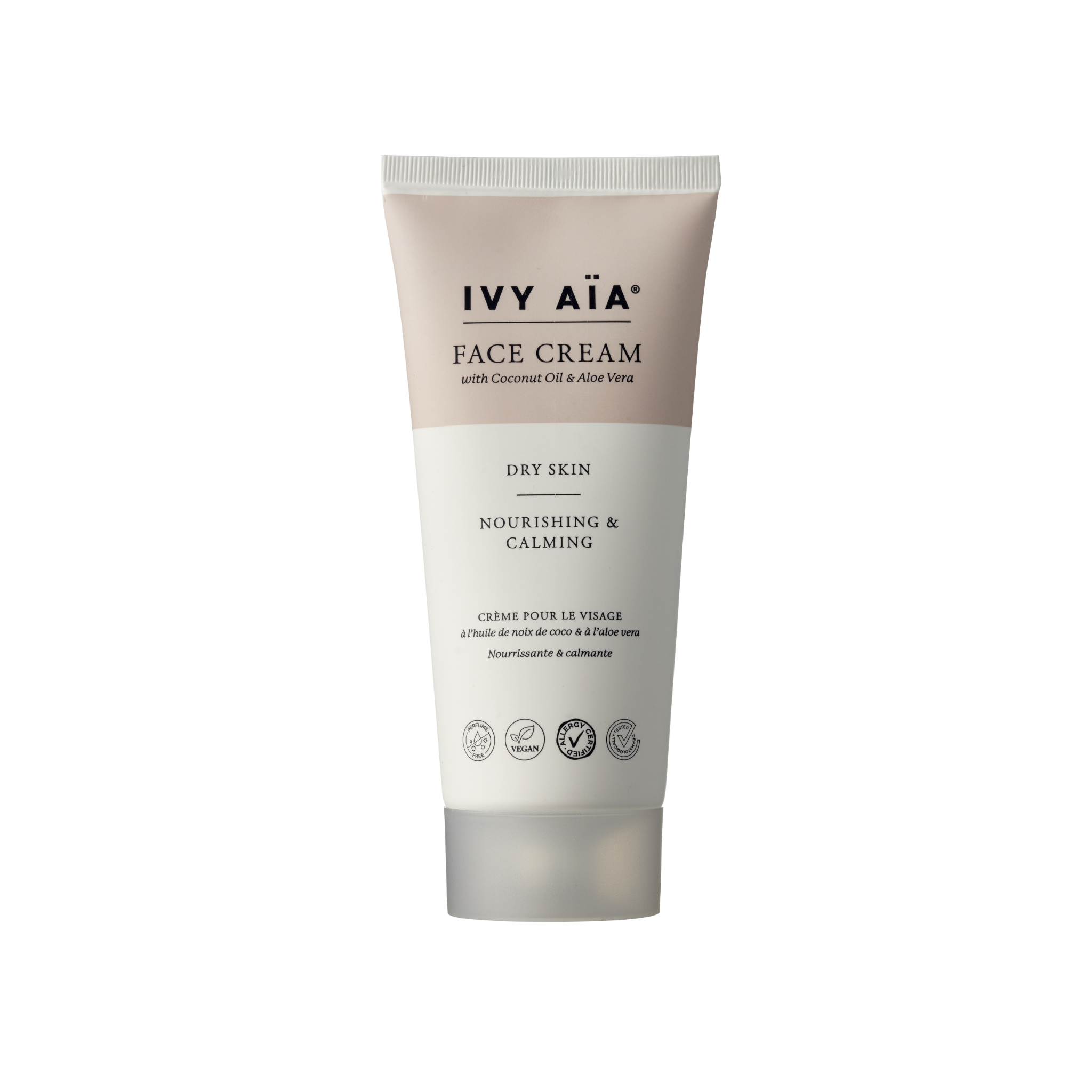 IVY AïA Face Cream with Coconut Oil & Aloe Vera, Dry Skin