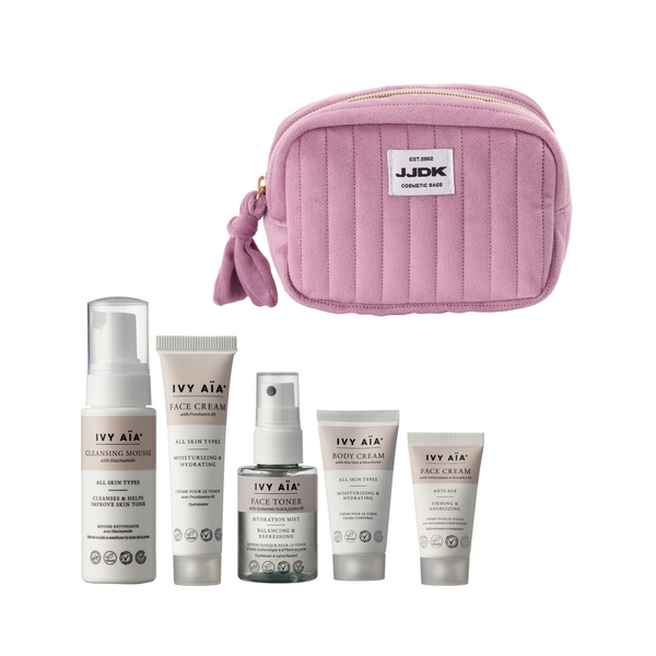 Ivy Aïa Travel Size Kit + Cosmetic Bag, Lavender