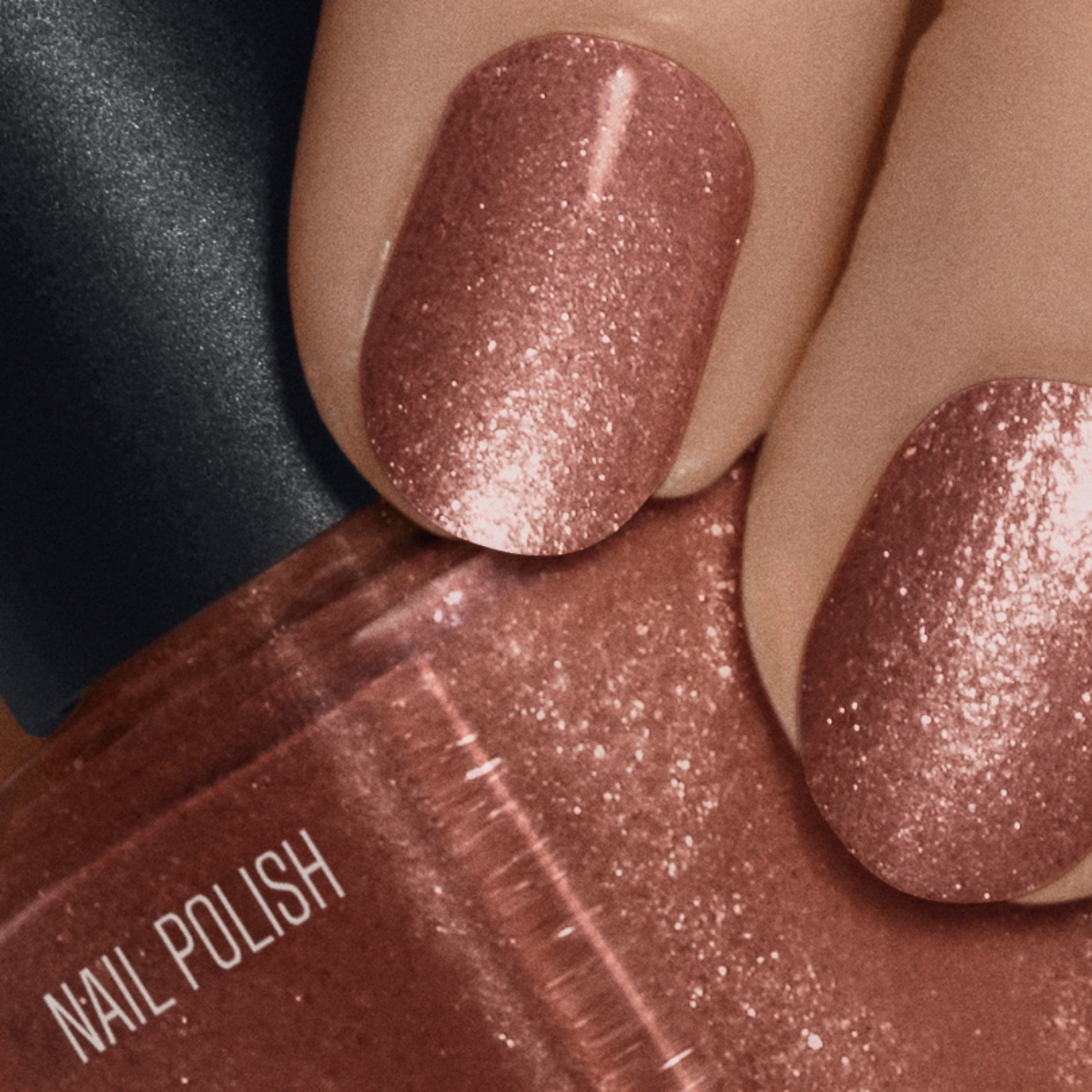 Nilens Jord Nail Polish – Copper Glitter 7639