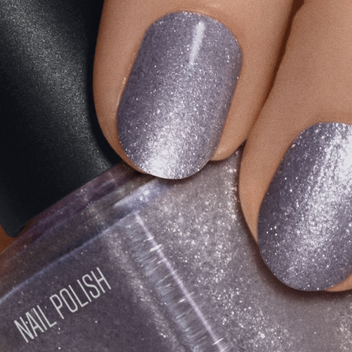Nilens Jord Nail Polish – Lilac Glitter 7601