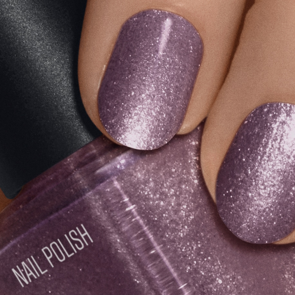 Nilens Jord Nail Polish – Purple Glitter 7675