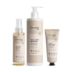 Du tilføjede <b><u>Derma Eco Skin Caring Kit - 3 pcs.</u></b> til din kurv.